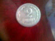 продаю монету 2 копійки 1993 року пробна версія та1 копійка царська 